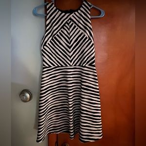 Black and Tan striped dress